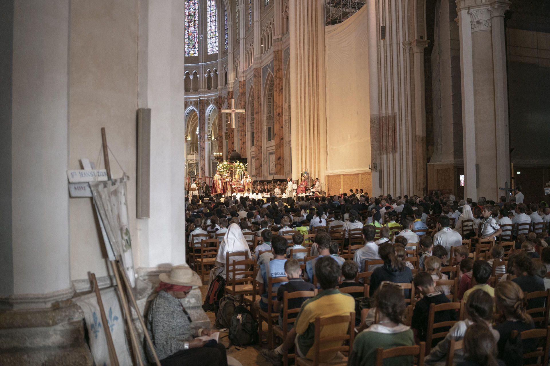 Messe dans la cathédrale de Chartres, lors du pèlerinage de la Pentecôte, le 29 mai 2023.
