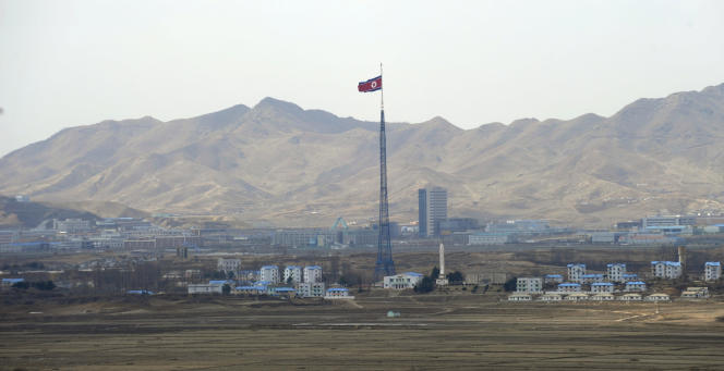 A la frontière entre les deux Corées, le 25 mars 2012.