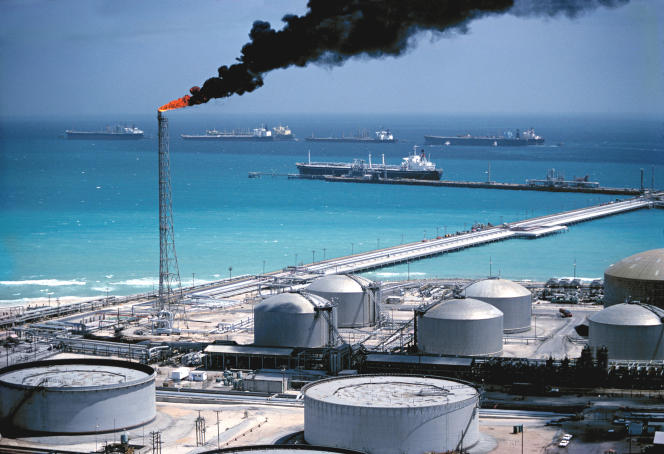 Le terminal pétrolier exploité par Saudi Aramco, à Ras Tanura (Arabie saoudite), en mars 2018. 