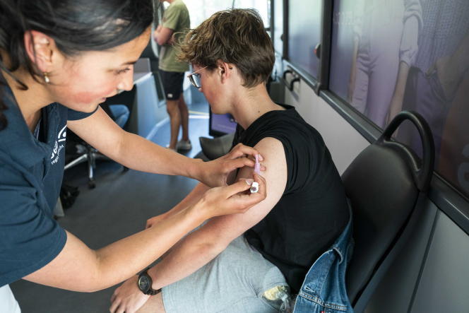 Vaccination contre les papillomavirus humains à Utrecht, aux Pays-Bas, le 31 mai 2023.